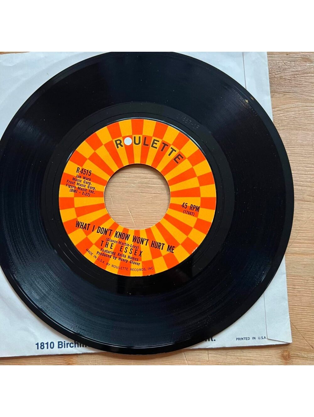 The Essex - What I don't know won't Hurt Me/A Walkin' Miracle 45rpm VG+ R90